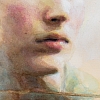 Detail: Portrait of Ruben, acrylic and watercolor on paper, 17 × 21 cm. ©Kenneth Pils.