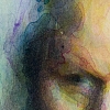 Självporträtt, 21x27 cm, akvarell, akryl och penna på syrafri kartong