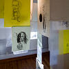 Liminal, drawing installation, Exhibition view" Slipvillan, Stockholm, Kenneth Pils